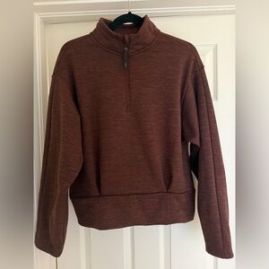 Athleta Women's Chestnut Quarter-Zip Pullover